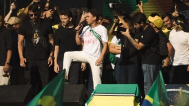 Protesto no Amapá contra Alcolumbre e Moraes