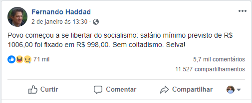 haddad falando besteira